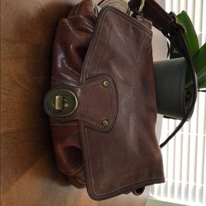 Used Coach leather hobo bag